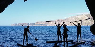 Siesta Advisor-Excursion de paddle surf Laguna Azul Secreta y cuevas-SUP Blue Lagoon & Cave Tour-Paddle sup Llacuna Blava