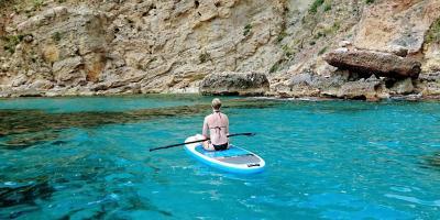 Siesta Advisor-Excursion de paddle surf Laguna Azul Secreta y cuevas-SUP Blue Lagoon & Cave Tour-Paddle sup Llacuna Blava