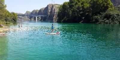 SuAventura-Paddle surf por el río Júcar-Paddle surf through the Júcar river-Paddle surf pel riu Xúquer