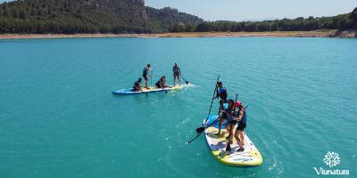 VIUNATURA-Circuito multiaventura en el embalse del Sitjar-Multi-adventure circuit in the Sitjar reservoir-Circuit multiaventura en l'embassament del Sitjar